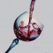 Verre de vin pour illustrer le lien entre larmes de vin et soudure laser (mécanique des fluides)